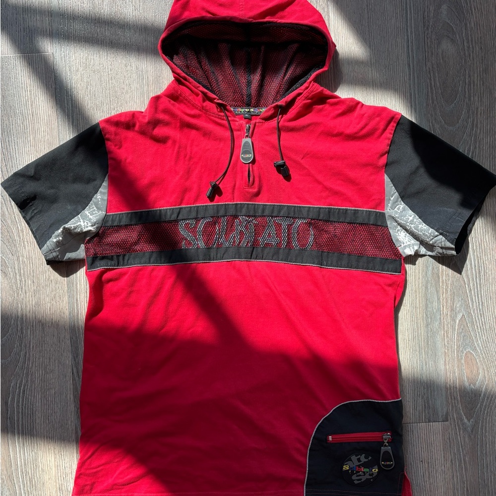 Solbiato Sport Red Hoodie T-Shirt